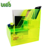 Fluorescent Green Desktop Office Partition Storage Rack