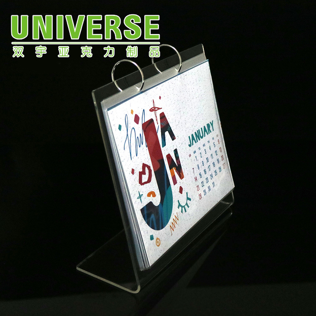 China Acrylic desktop calendar display rack manufacturers, Acrylic