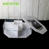 Five Grid Transparent Dust-proof Moisture-proof Polygonal Acrylic Candy Food Box with Cover