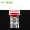 1 Square Transparent Waterproof Acrylic Rose Box with Cover