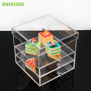Transparent Acrylic Square Cake Dessert Display Box