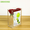 Rectangular Transparent Waterproof Acrylic Flower Box with Advertising