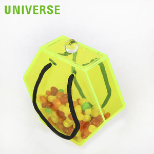 Handheld Customized Portable Polygonal Waterproof Acrylic Candy Box